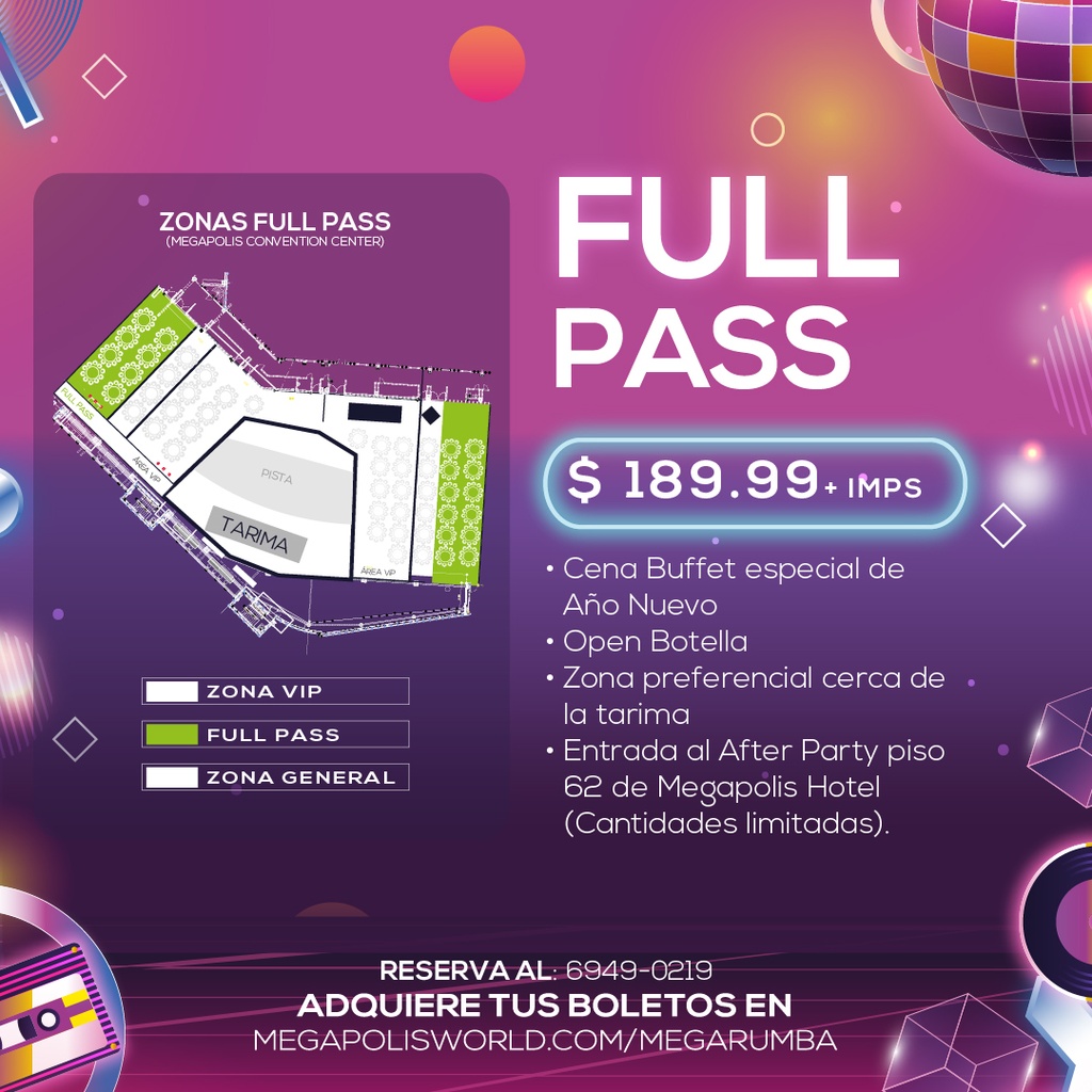 Full Pass - Retro New Year Party